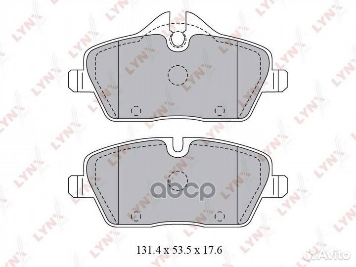 Колодки тормозные дисковые перед BD1429 LYN