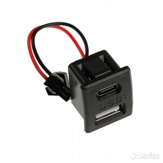 Провод USB, 2.1 А, 5 В, Type-C, провод 10 см