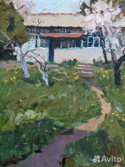 Картина маслом на холсте пейзаж 30*40см