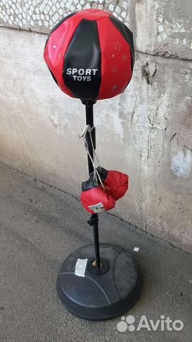 Набор юного боксёра стойка груша и перчатки