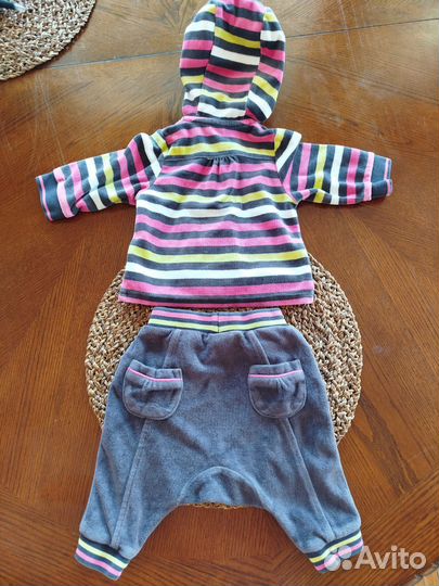 Костюм/ комплект детский для девочки велюровый 62