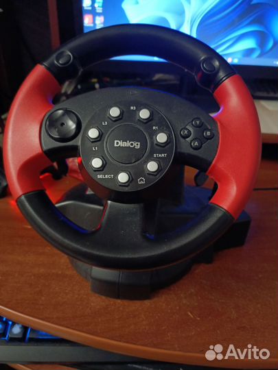 Игровой руль с педалями Dialog GW-125VR