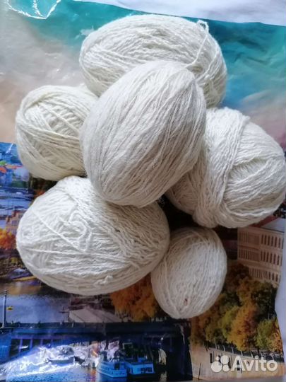 Пряжа овечья шерсть домашняя 600 грамм