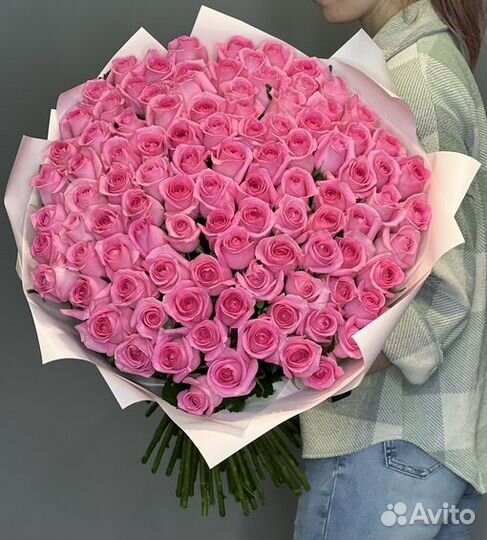 Букет цветов роз - 25/51/101 роза