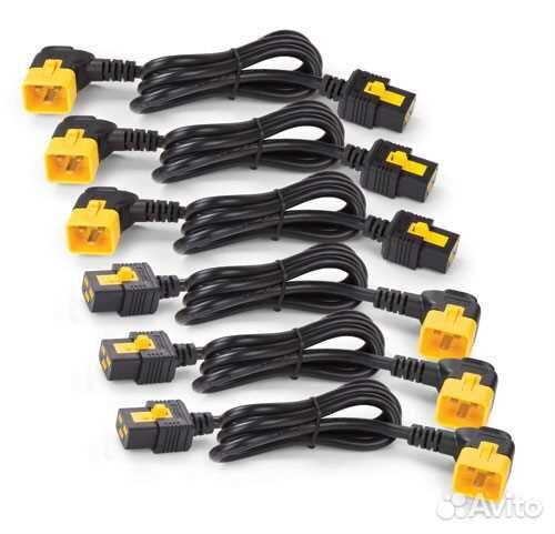 Power Cord Kit (6 ea), Locking, C19 to C20 (90 Deg