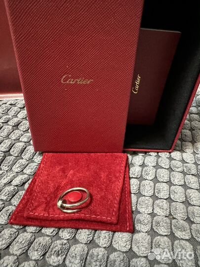 Cartier кольцо гвоздь белое золото