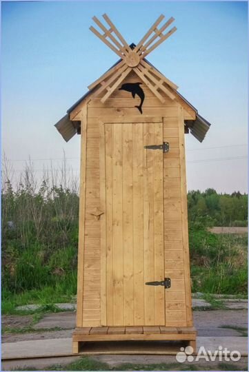 Дачный туалет с кошкой NHB