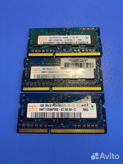 Оперативная память для ноутбуков DDR 1-2-3