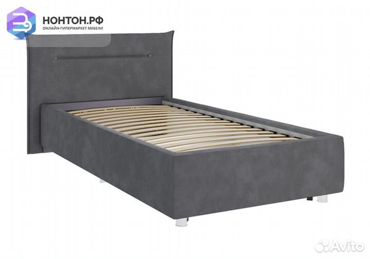 Кровать Альба темно-серая