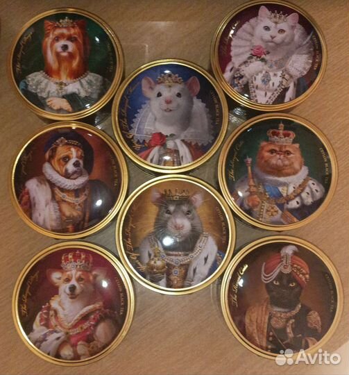 Новые жестяные баночки с чаем Richard 8шт