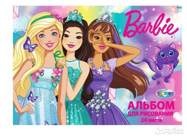 Альбом для рисования Барби А4, 24 л