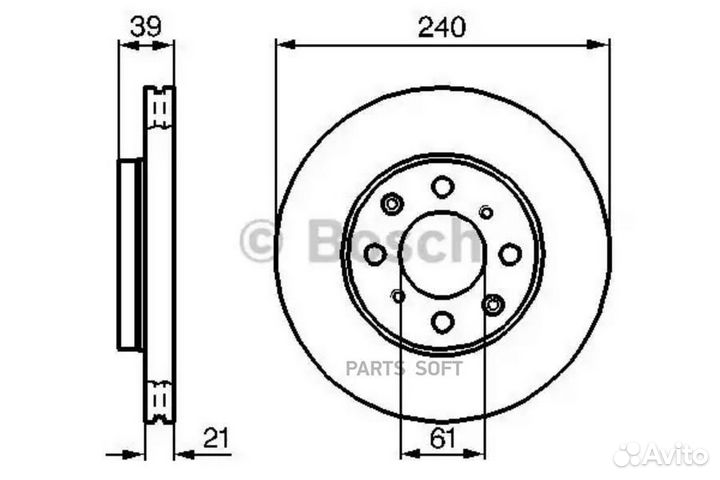 Bosch 0986479033 Тормозной диск