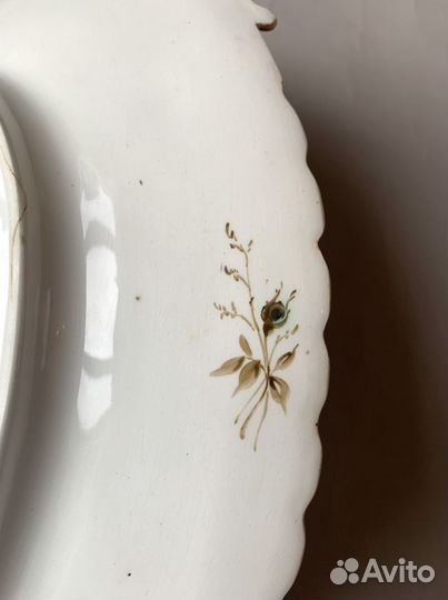 Антикварное блюдо Гарднер роспись