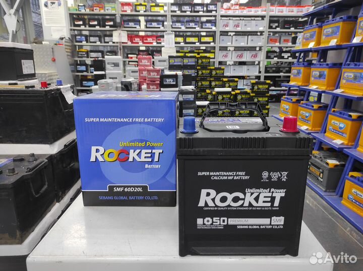 Аккумулятор 55Ач Rocket D20L original hyundai getz