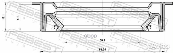 Сальник привода ford focus CB4 2008-2011 EU/3