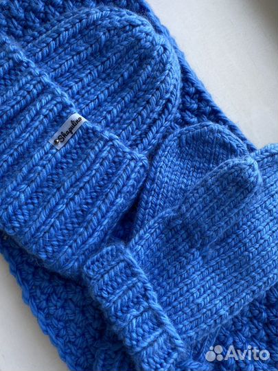 Зимний вязаный комплект