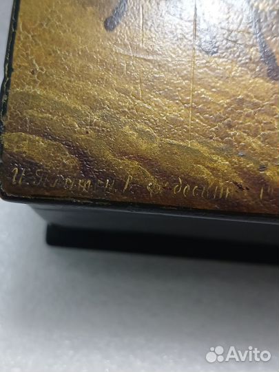 Шкатулка федоскино СССР