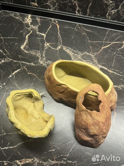 Большая влажная камера и укрытие для эублефара