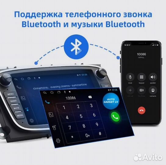 Андроид 2Din магнитола штатная Ford