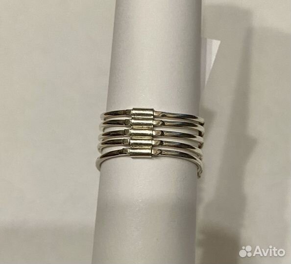 Комплект - серебряные кольцо и кулон - сердце