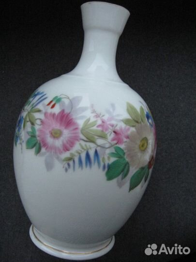 Ваза авторская ручная роспись начало 20 века антик