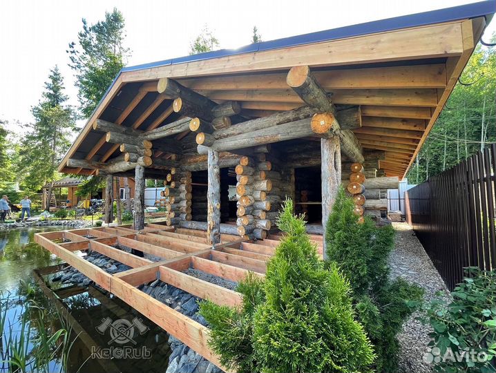 Срубы и пиломатериал из карельской сосны кело