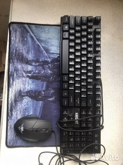 Клавиатура,мышка и коврик