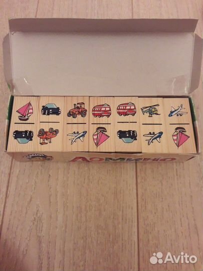 Домино детское, деревянное