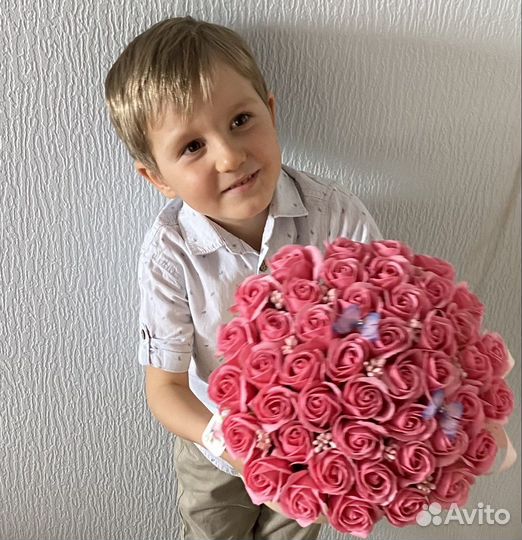 Букет цветов из мыла