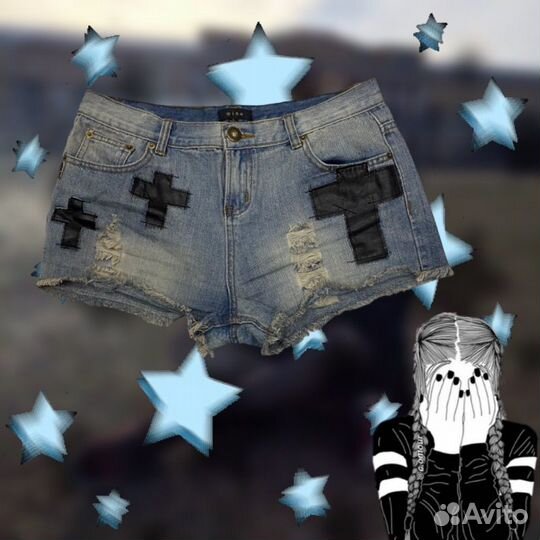 Джинсовые шорты tumbler y2k