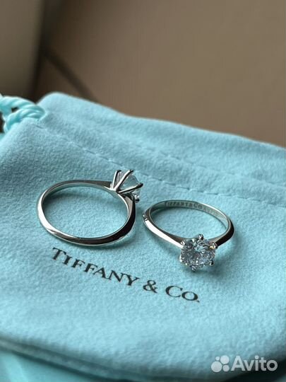 Кольцо tiffany с коробкой