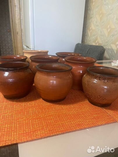 Горшок для запекания глиняный