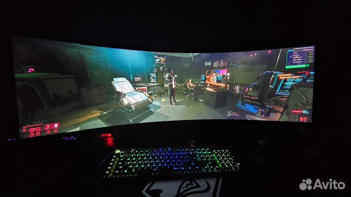 Samsung Odyssey Neo G9 + ergotron HX Monitor Arm