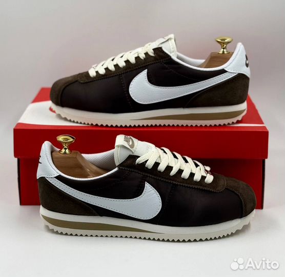 Кроссовки Nike Cortez коричневые