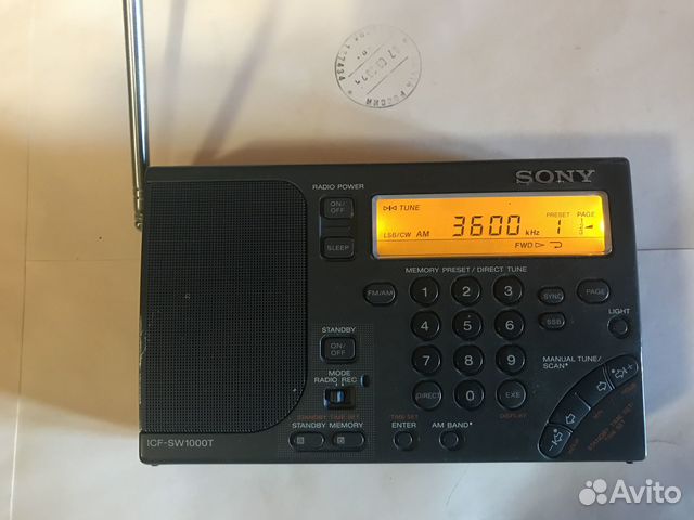Радиоприемник sony icf-sw1000T купить в Москве | Авито