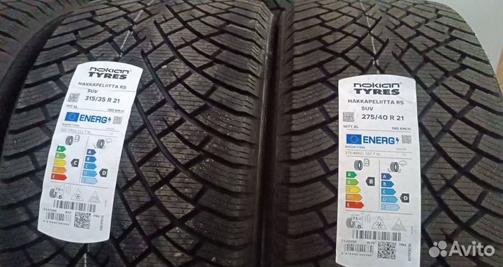 Nokian Tyres Hakkapeliitta R5 SUV 275/40 R21 и 315/35 R21 111T