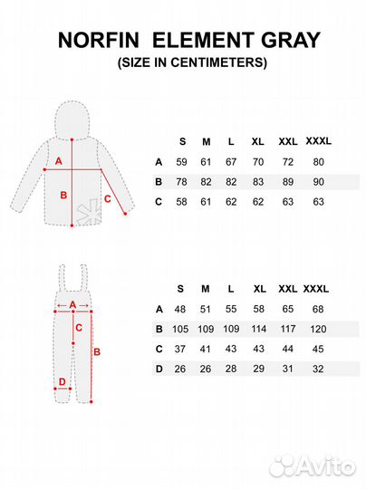 Костюм зимний Norfin element gray 06 р.xxxl