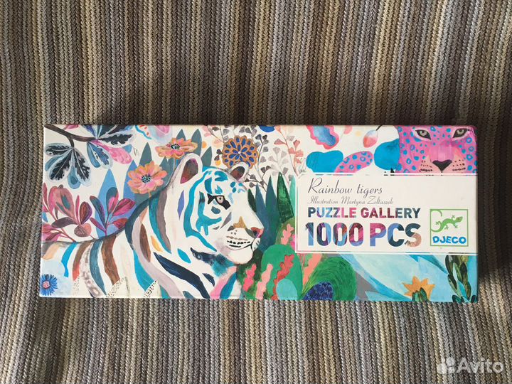 Пазлы 1000 Цветные тигры