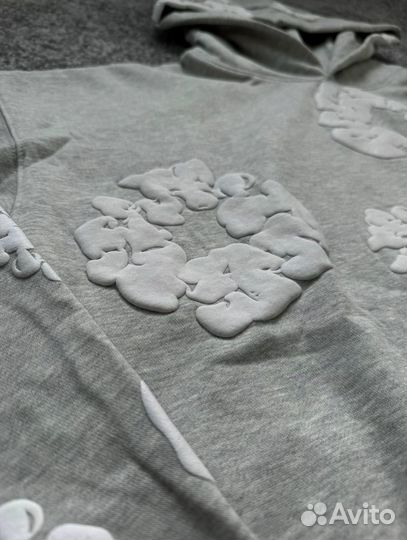 Худи на флисе Denim Tears