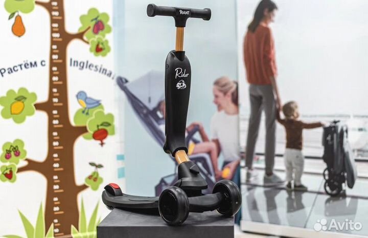 Беговел-самокат Rant Rider, черный