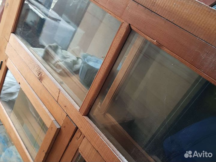 Оконный блок деревянный
