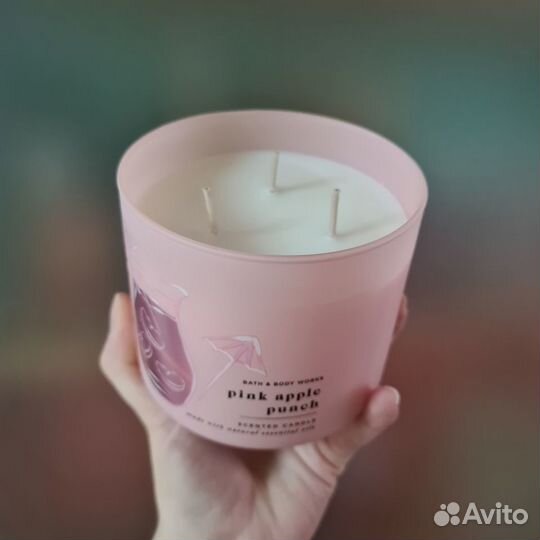 Свеча Bath and body works. Pink apple punch