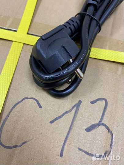 Кабель сетевой для s19 сечение 1мм, 2мм c13, c19