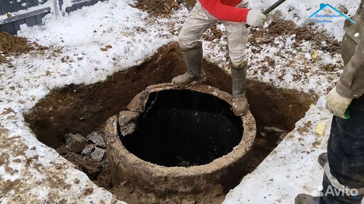 Кессон полипропилен. Обустройство скважины.Монтаж