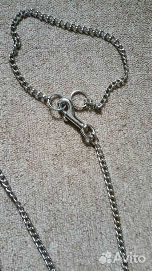 Поводок-цепь с ошейником б/у