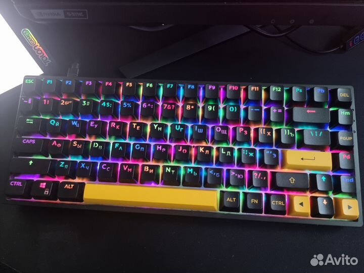 Игровая клавиатура Akko 3084B Plus black&gold