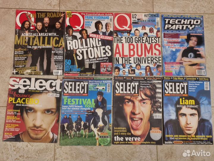 Журналы Q Magazine, Select, Techno Party