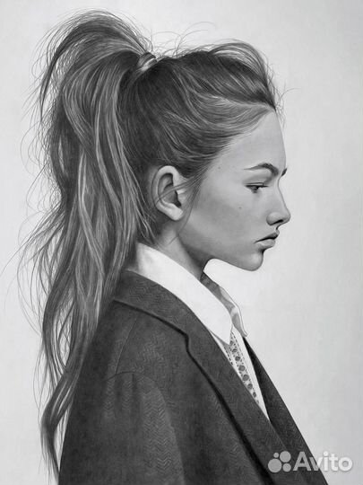 Портрет карандашом по фото на заказ