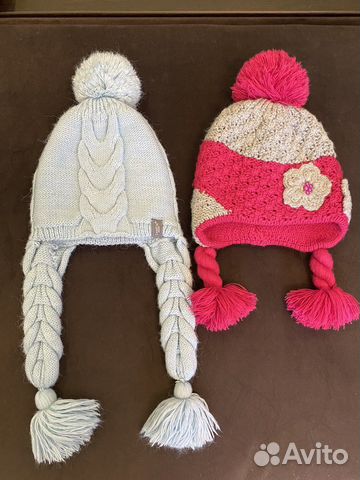 Шапка зимняя для девочки цена за 2