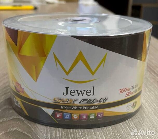 Диски Jewel CD-R Print, 700Mb, 50 штук